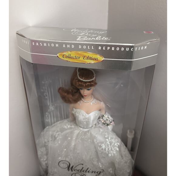 Wedding Day Barbie Doll Collector Edition 1996 Fashion Repro 1961 NIB Red Hair - Picture 11 of 16